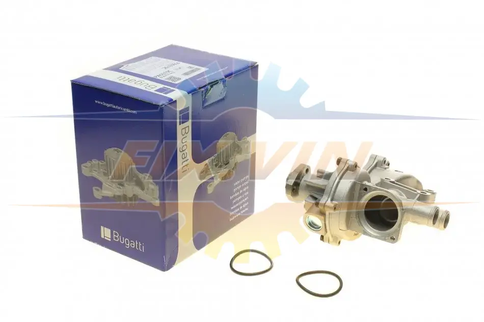 Помпа води Audi 80/100/VW Caddy/Golf/T4 1.3-2.0/1.6-1.9TD/TDI 76-03 (B/B) (6 лоп) (з корпусом) BUGATTI PA0319C (фото 1)