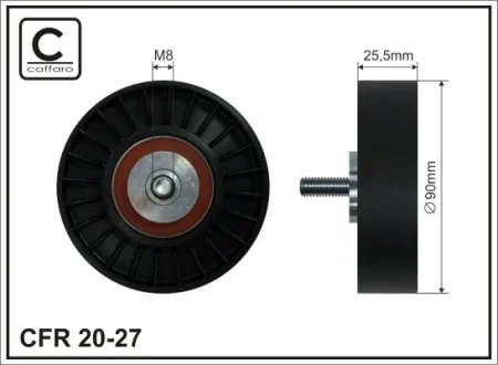 Ролик CFR 90x8x25 CAFFARO 20-27