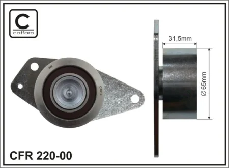 Ролик проміжний ремня ГРМ Renault Espace III/Kangoo/Laguna I/Megane I/Scenic I, Volvo S40 I/V40 1.9D 03.97- 65x18x32 CAFFARO 22000