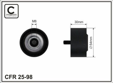 Ролик CFR 54x17x29.5 CAFFARO 25-98