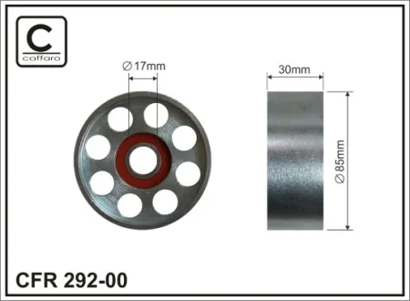 Ролик натяжного механізму поліклинового ремня Land Rover Defender/Discovery I 2.5D 10.89-12.01 85x17x30 CAFFARO 29200