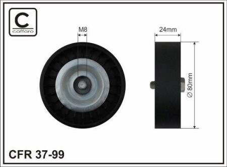 Ролик CFR 80x17x24 CAFFARO 37-99