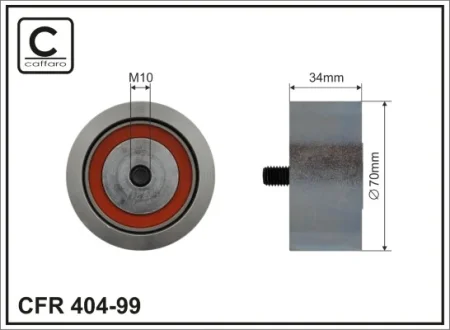 Ролик CFR 70X10X34.5 CAFFARO 404-99