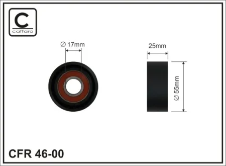 Натяжний ролик CAFFARO 4600