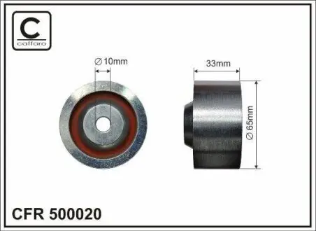 Ролик проміжний ремня ГРМ Mitsubishi Pajero Pinin 2.0 10.00-06.077 65x10x33 CAFFARO 500020