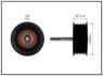 Ролик проміжний поліклинового ремня Mercedes-Benz E W211/G W463/M W163/S W220 4.0D 06.00- 64x8x26 CAFFARO 500028 (фото 1)