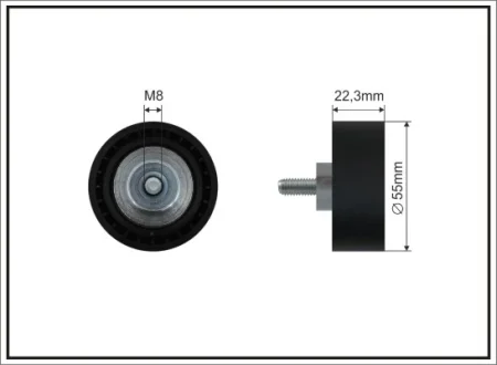 Ролик поліклинового ременя MINI (R56) CAFFARO 500226