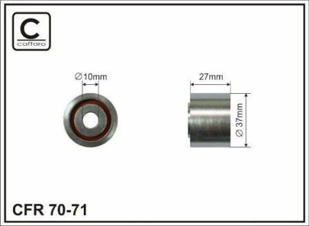 Ролик CFR 37X10X27 CAFFARO 70-71