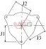Генератор SMART Fortwo/Roadster/Cabrio/City-coupe "0,6-0,7" 00-07 CARGO 112384 (фото 4)