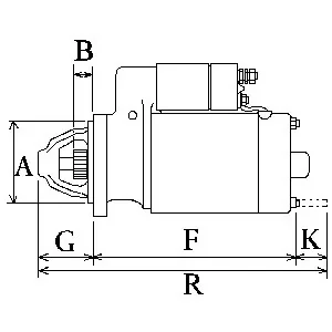 Стартер Mazda 3 13-19/6 12-/CX-5 2.2 D 12- (12V/2.2kw) (z=9) = 116889 CARGO F 032 116 889