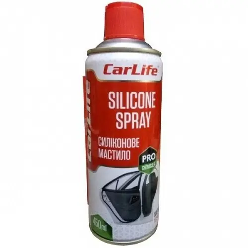 Силіконове мастило CARLIFE SILICONE SPRAY, 450ml CarLife CF450 (фото 1)