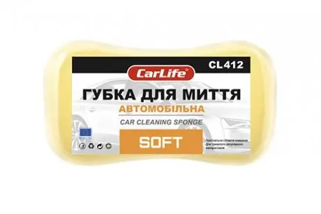 Губка для мытья автомобиля 220*120*60 SOFT CARLIFE CarLife CL-412