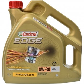 Масло моторное Edge 0W-40 A3/B4 4л CASTROL 15334C