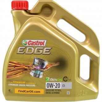 Масло моторное Edge 0W-20 C5 4л CASTROL 15CC95