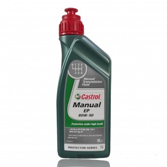 Олива трансміс. TRANSMAX MANUAL EP 80W-90 (Каністра 1л) CASTROL 15D95D