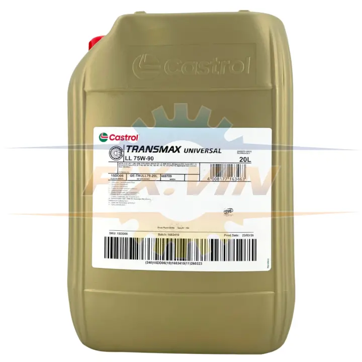 Олива трансмісійна Transmax Universal LL 75W90 20л CASTROL 15DD06 (фото 1)