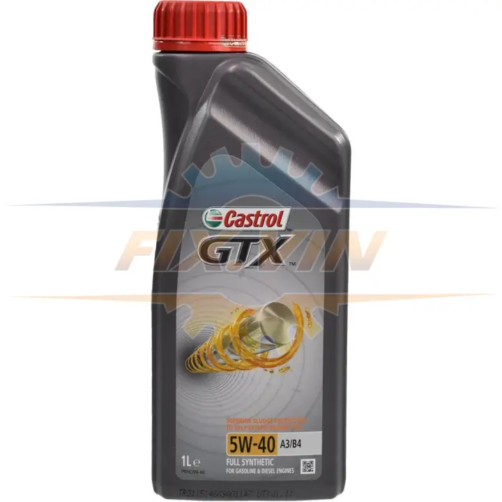 Олива моторна GTX 5W-40 A3/B4 1л CASTROL 15E62B (фото 1)