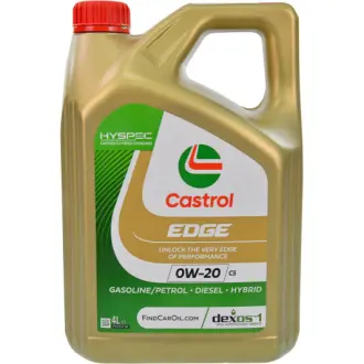 Олива моторна Edge 0W-20 C5 4л CASTROL 15F6E9 (фото 1)