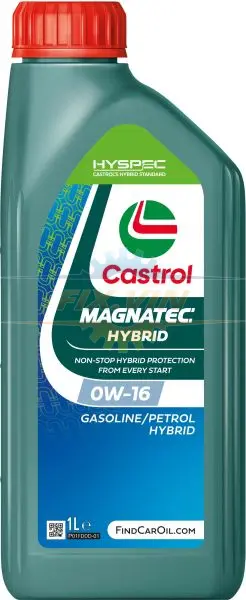 Моторна олива MAGNATEC HYBRID 0W-16 1 л CASTROL 15F6F9 (фото 1)