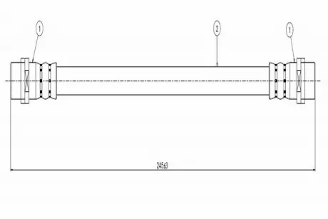 Шланг гальмівний CAVO Cavo C800 064A