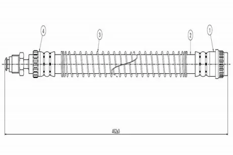 ГАЛЬМІВНИЙ ШЛАНГ Cavo C800316A
