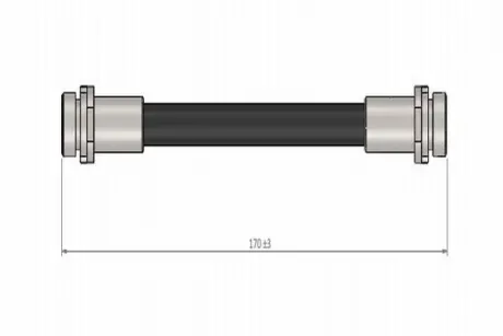 Шланг гальмівний задній Cavo C800544A