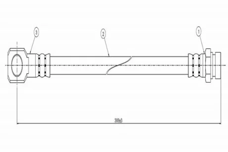 CAVO DB Шланг тормозной передн. MB 100 87- Cavo C900007A