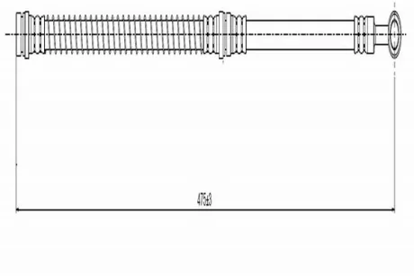 CAVO MITSUBISHI Шланг тормозной Carisma,Volvo Cavo C900134A
