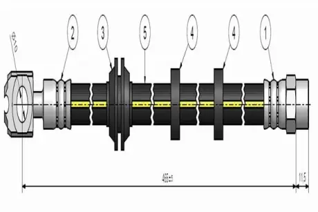 Шланг тормозной передній Cavo C900 426A