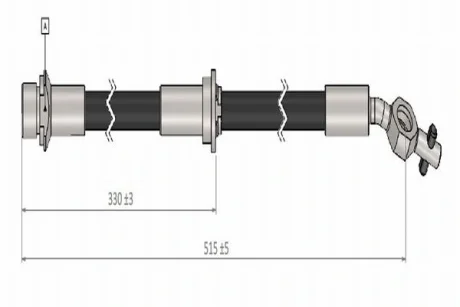 CAVO TOYOTA Шланг тормозной пер. лев. Avensis -00 Cavo C900443A