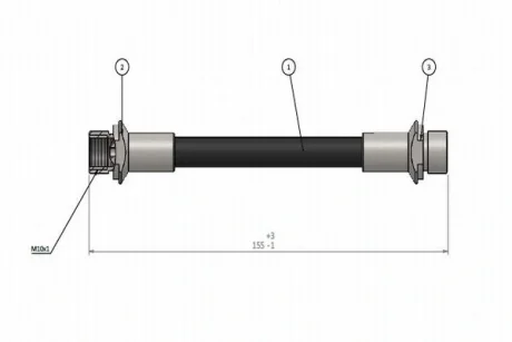 CAVO шланг гальм. задн. TOYOTA AURIS -12 Cavo C900952A