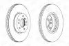 Диск тормозной передний (кртано 2) BMW X3 (E83), X5 (E53) CHAMPION 562134CH1 (фото 2)