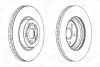Диск тормозной передний (кратно 2шт.) Toyota Avensis (03-08) CHAMPION 562439CH (фото 2)