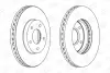 Диск гальмівний передній (кратно 2) Nissan Almera (98-06), X-Trail (01-13) CHAMPION 562441CH (фото 2)