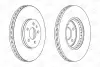 Диск гальмівний передній (кртано 2) Audi A4 (B8), Q5 (08-11) CHAMPION 562511CH (фото 2)