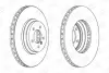 Диск гальмівний передній Bmw 3 (E90) (04-12), 3 Convertible (E93) (06-13) CHAMPION 562519CH-1 (фото 2)