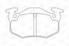 Гальмівні колодки зад. Peugeot 206 99-/Renault Megane I 96-03 CHAMPION 571334CH (фото 2)