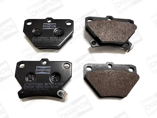 Колодки гальмівні дискові задні Toyota Corolla (01-07), Prius (03-09) CHAMPION 572450CH (фото 1)