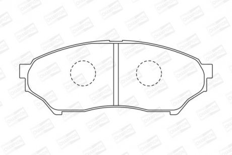 Колодки тормозные дисковые передние MITSUBISHI PAJERO JUNIOR I (H57A) 95-98 CHAMPION 572499CH