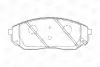 Колодки тормозные дисковые передние KIA SORENTO I (JC) 02-11|MAZDA 626 II (GC) 82-90 CHAMPION 572511CH (фото 2)