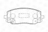 Колодки гальмівні дискові передні HYUNDAI i10 I (PA) 07-|KIA PICANTO I (SA) 04-12 CHAMPION 572526CH (фото 2)