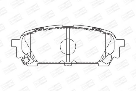 Колодки тормозные дисковые задние SUBARU FORESTER (SG_) 02-12, IMPREZA Estate (GG) 00-08 CHAMPION 572529CH