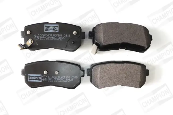 Колодки гальмівні дискові задні Hyundai i30 (07-12), ix35 (10-15)/ Kia Sportage (II,III) CHAMPION 572604CH (фото 1)