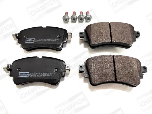 Колодки гальмівні дискові задні Audi A4 (B9), A6 (C8), Q5 (16-)/ VW Touareg (17-) CHAMPION 573628CH (фото 1)