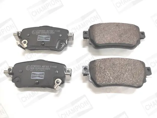 Колодки гальмівні дискові задні Nissan X-Trail III, Qashqai II, Leaf (17-)/ Renault Kadjar (15-) CHAMPION 573658CH (фото 1)