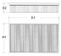 Фильтр воздушный двигателя MAZDA 323F 2.0I V6 24V 94-; 626 1.8 87-91,2.0 16V 90-91,2.0I GT 16V,2.0I 87-,2.2I 88-;323 COMBI 2.0I 88-,2.2I 89- CHAMPION U573