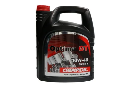 Моторна олива (5L) 10W40 API CF SN ACEA A3 B4 MB 229.1 RENAULT RN 0700 VW 502.00 VW 505.00 CHEMPIOIL CH O. GT 10W40 5L PL