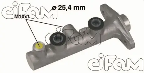 Головний гальмівний циліндр Santa Fe 01-(D1=25,4mm) CIFAM 202-347