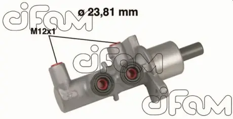 Головний гальмівний циліндр Astra G/Zafira A 98-(D1=23,81mm, +ESP)(Lucas) CIFAM 202-567