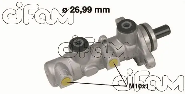 Головний гальмівний циліндр Sorento I 02-(D1=26,99mm, +ABS, -ESP) CIFAM 202-588 (фото 1)